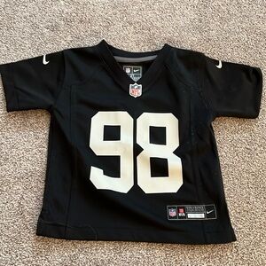Toddler Maxx Crosby Raiders jersey